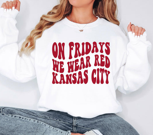 On Fridays We Wear Red Kansas City- Red