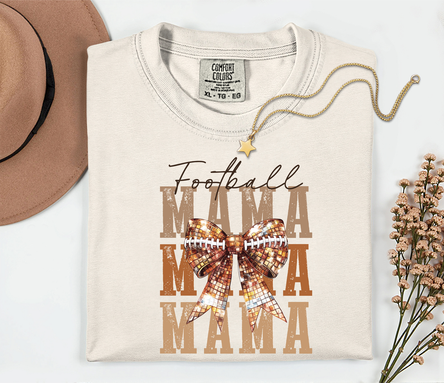 Football Mama with Bow